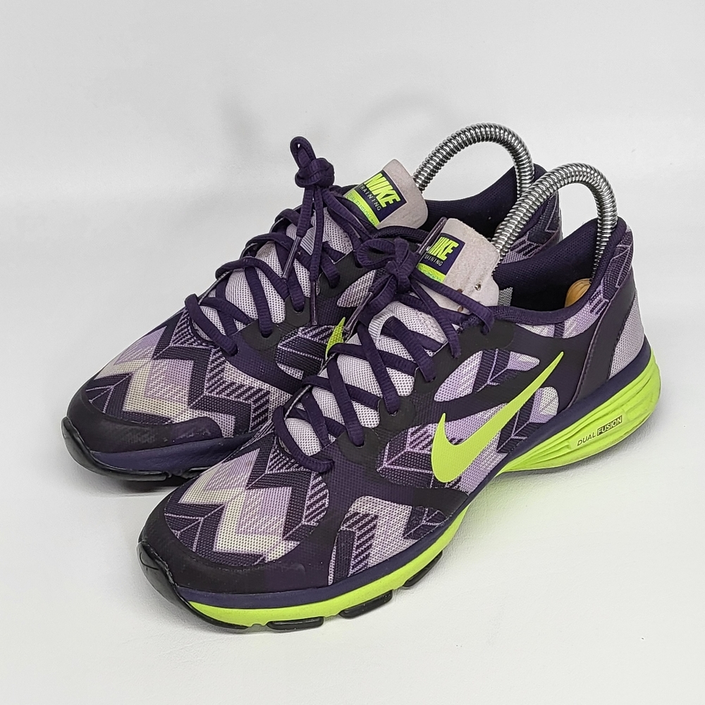 Nike Womens Dual Fusion Tr 579812-105 Multicolor Running Shoes Sneakers Size 7.5